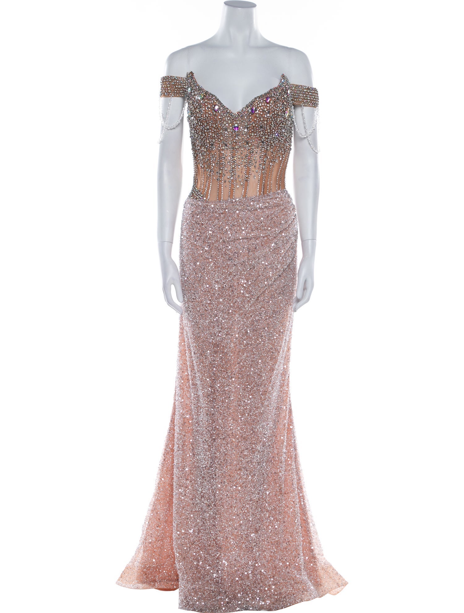 Portia & Scarlett Lace Pattern Long Dress w/ Tags