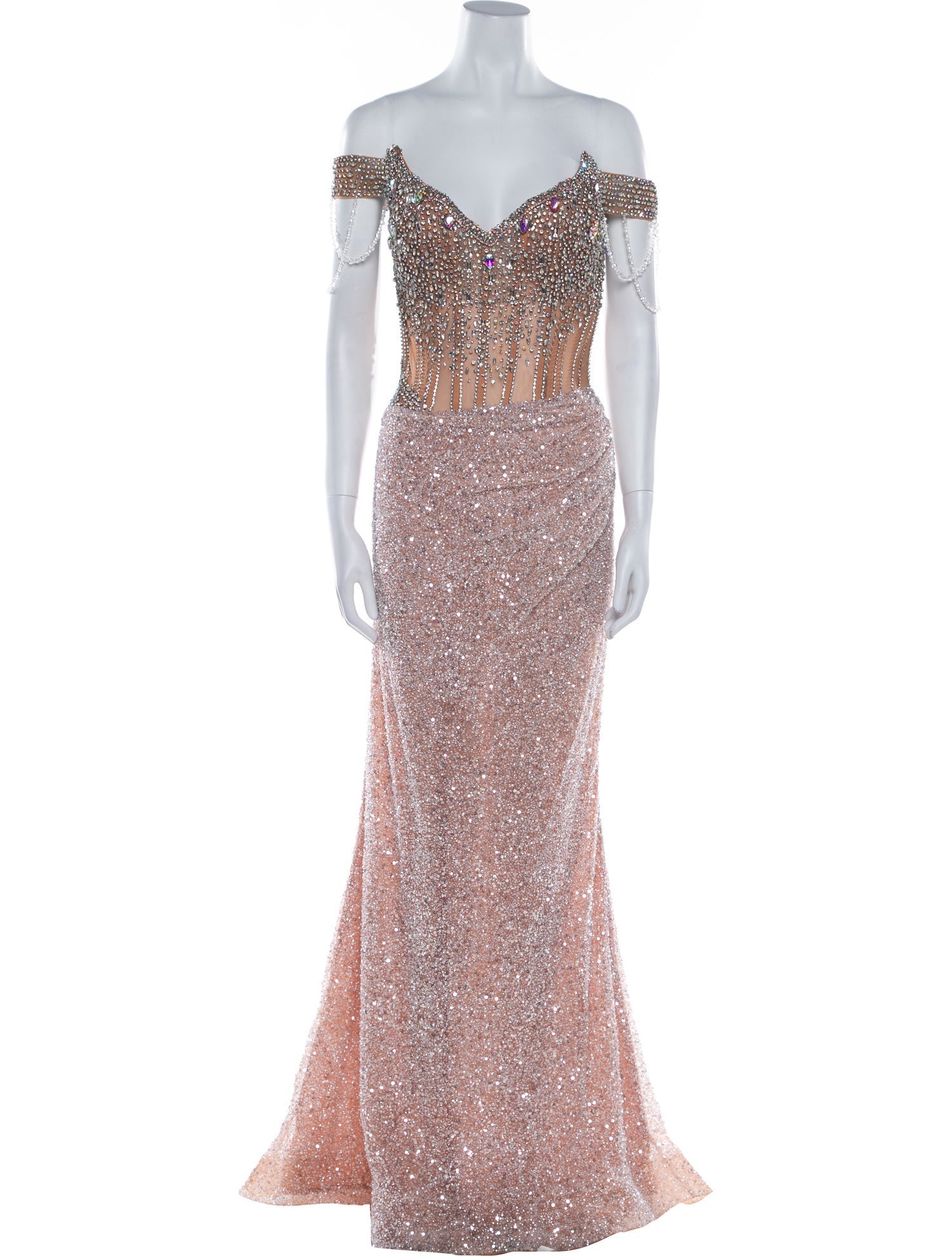 Portia & Scarlett Lace Pattern Long Dress w/ Tags