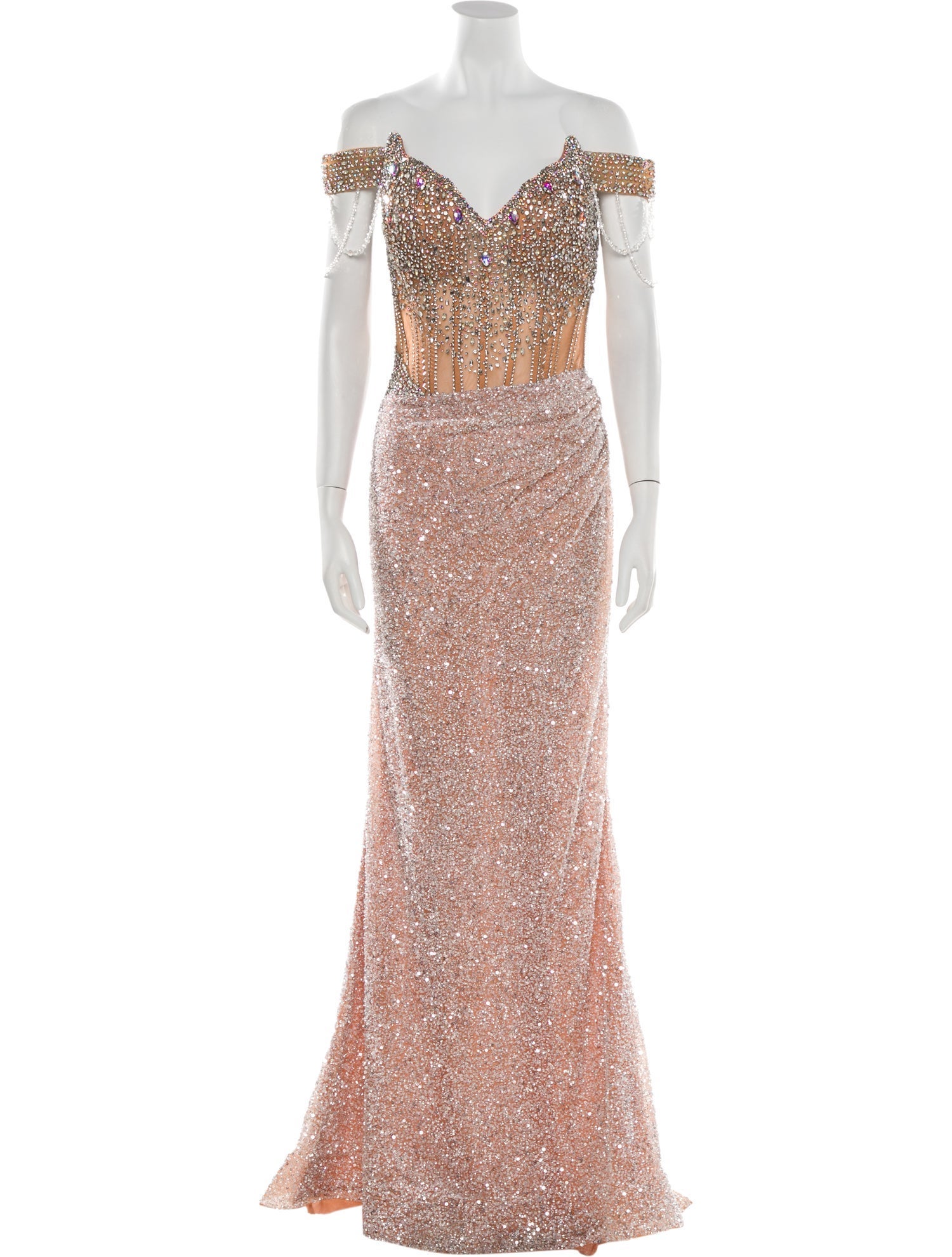 Portia & Scarlett Patterned Long Dress w/ Tags