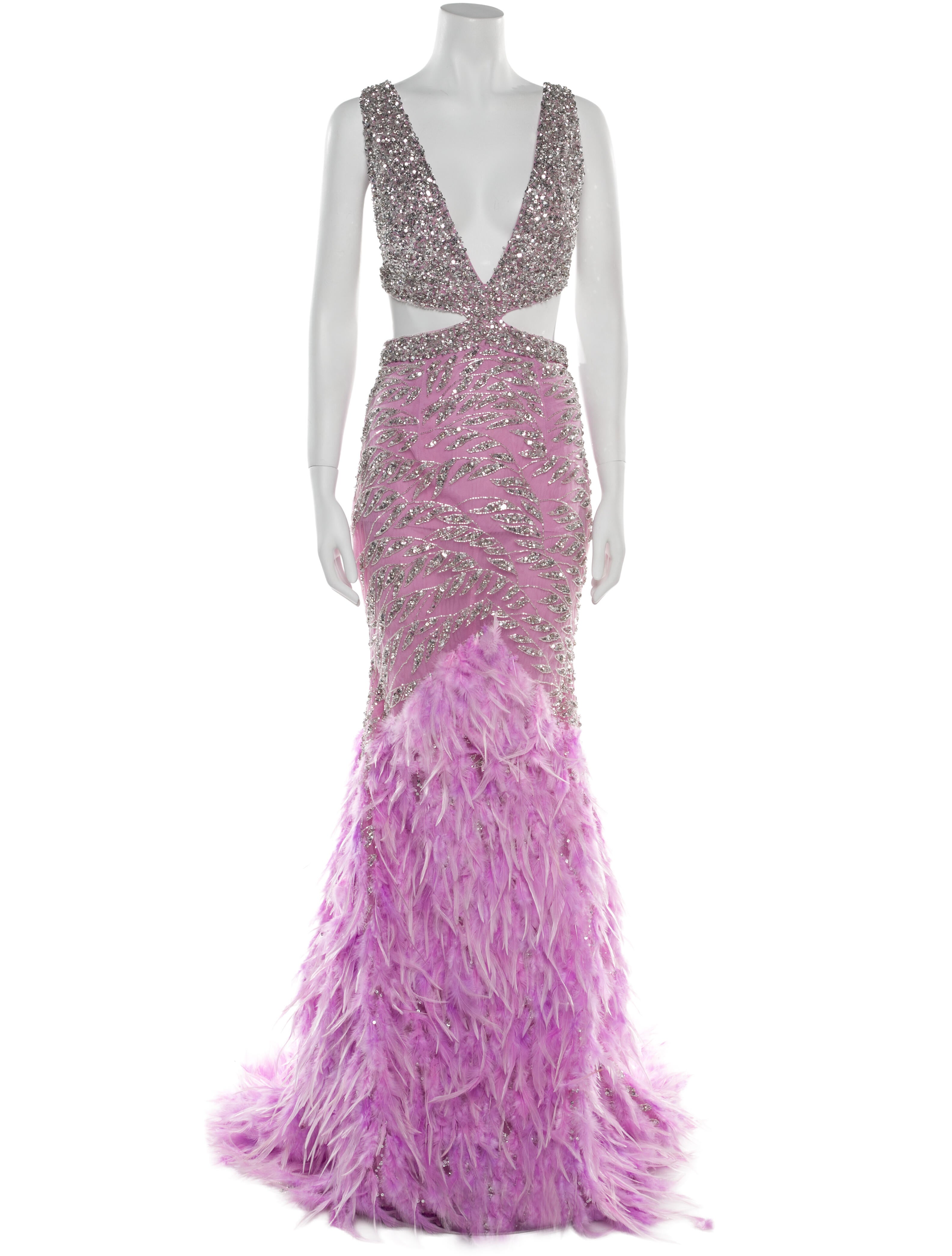 Portia & Scarlett Lace Pattern Long Dress