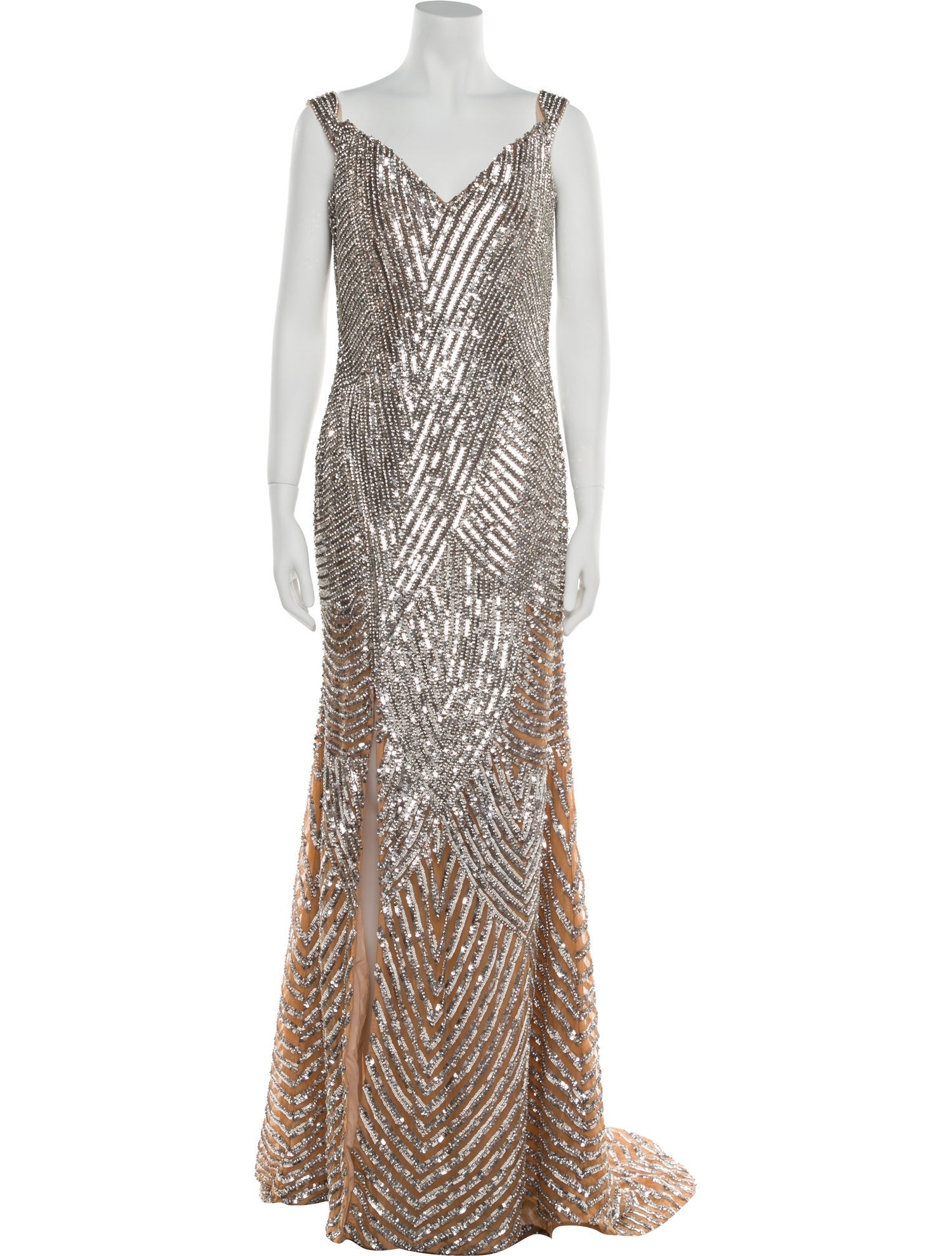 Portia & Scarlett Striped Long Dress