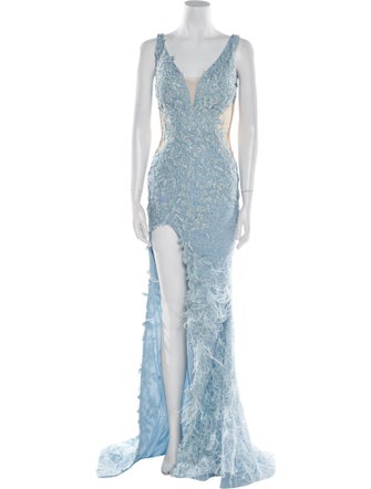 Portia & Scarlett Lace Pattern Long Dress