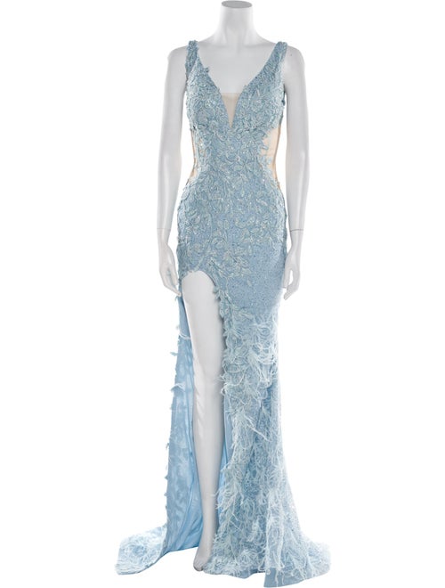 Portia & Scarlett Lace Pattern Long Dress