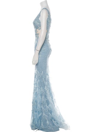 Portia & Scarlett Lace Pattern Long Dress