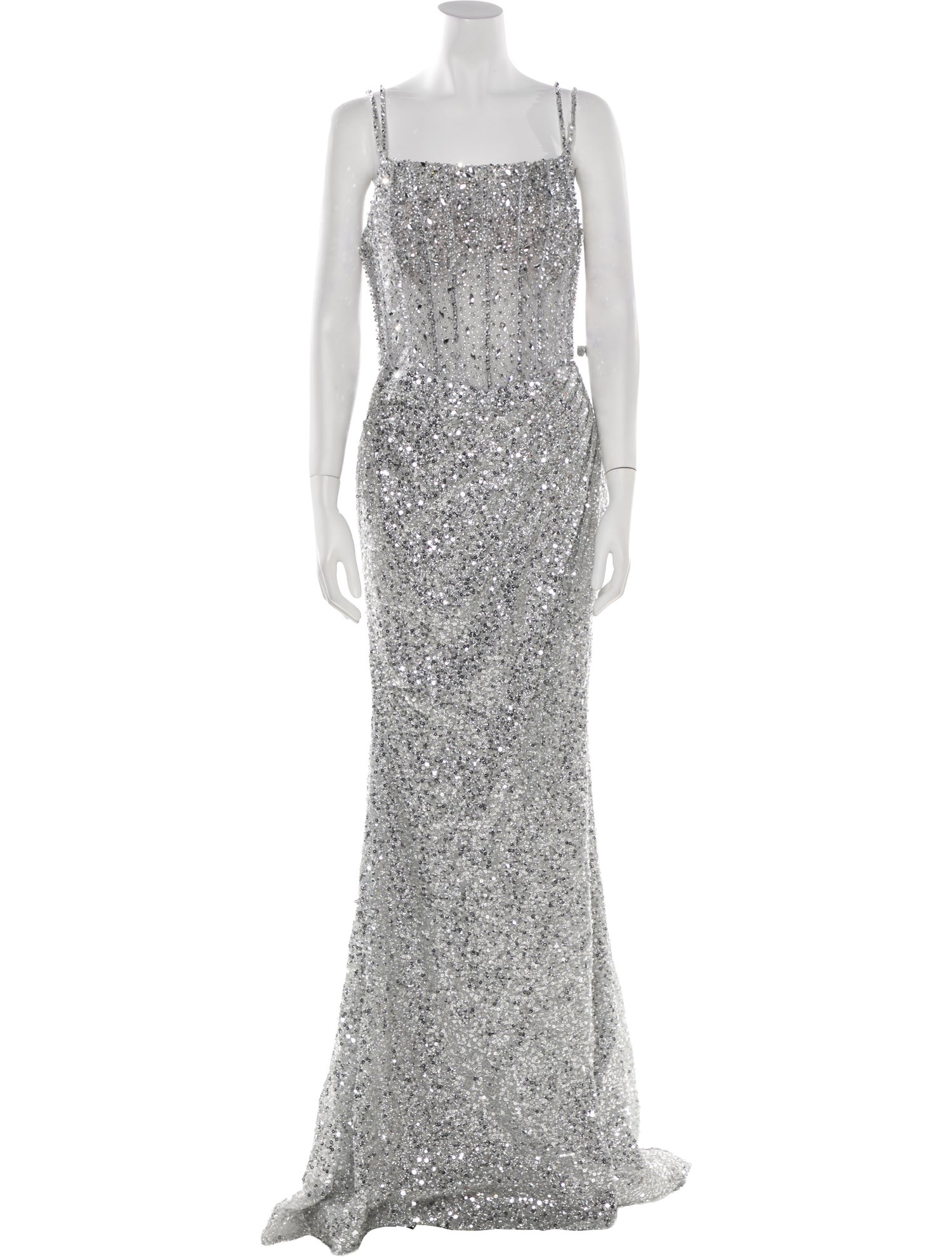 Portia & Scarlett Lace Pattern Long Dress