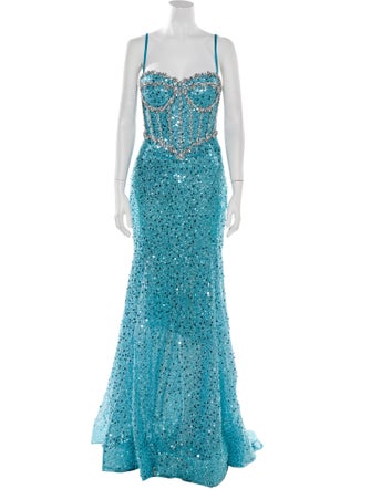 Portia & Scarlett Square Neckline Long Dress