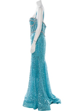 Portia & Scarlett Square Neckline Long Dress