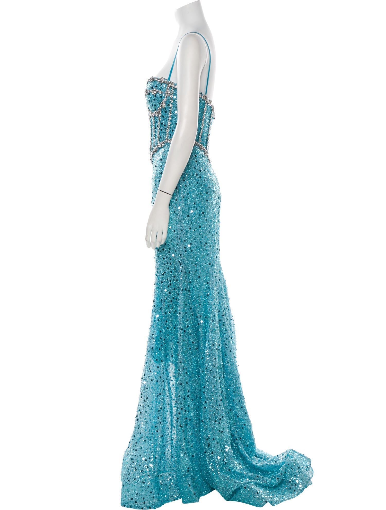 Portia & Scarlett Lace Pattern Long Dress