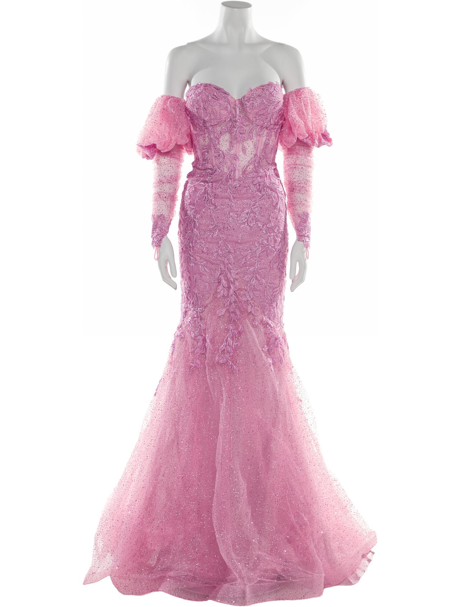 Portia & Scarlett Lace Pattern Long Dress