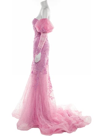 Portia & Scarlett Lace Pattern Long Dress