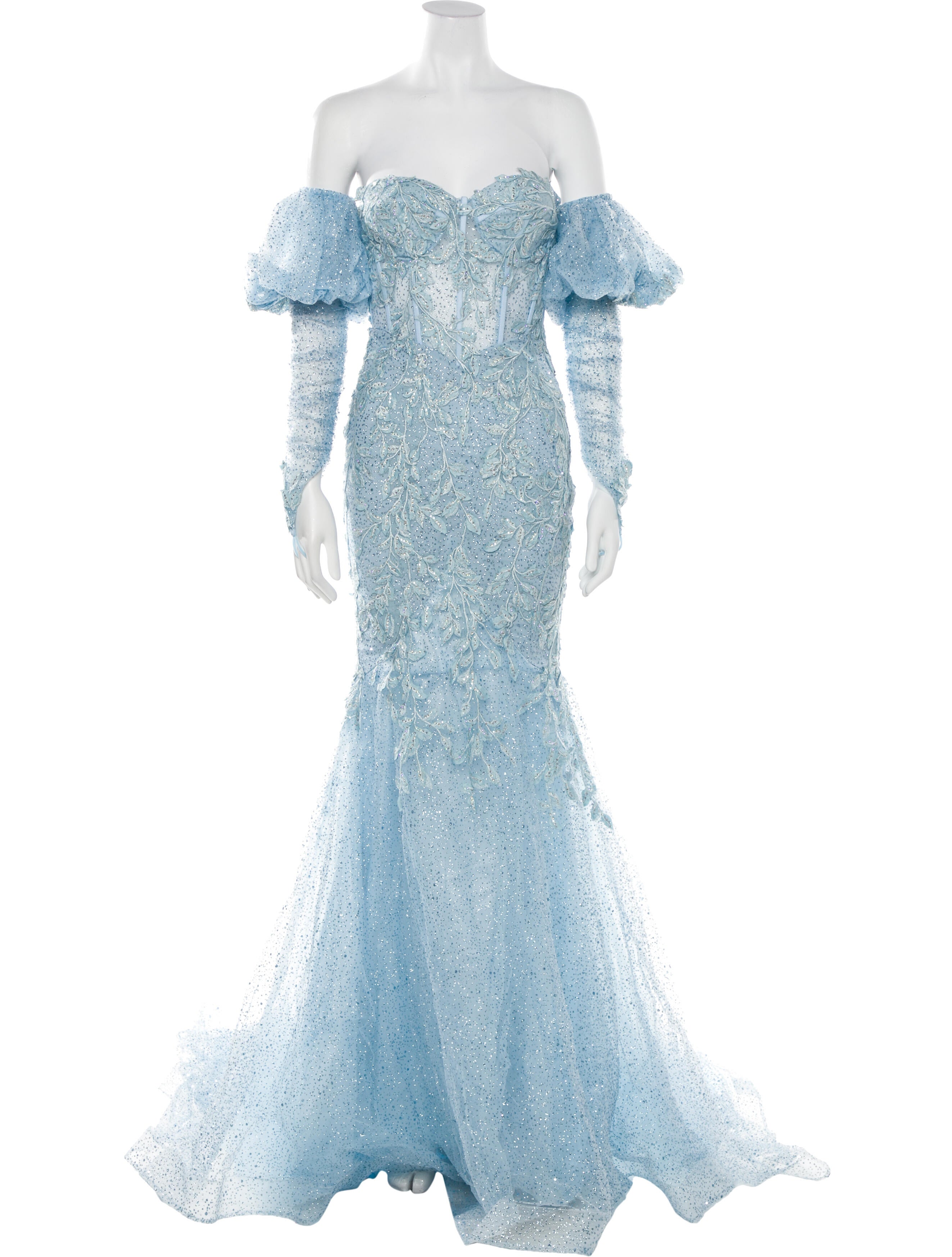 Portia & Scarlett Lace Pattern Long Dress