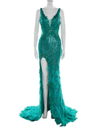 Portia & Scarlett Lace Pattern Long Dress