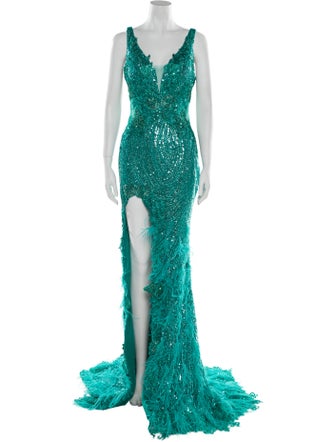 Portia & Scarlett Lace Pattern Long Dress