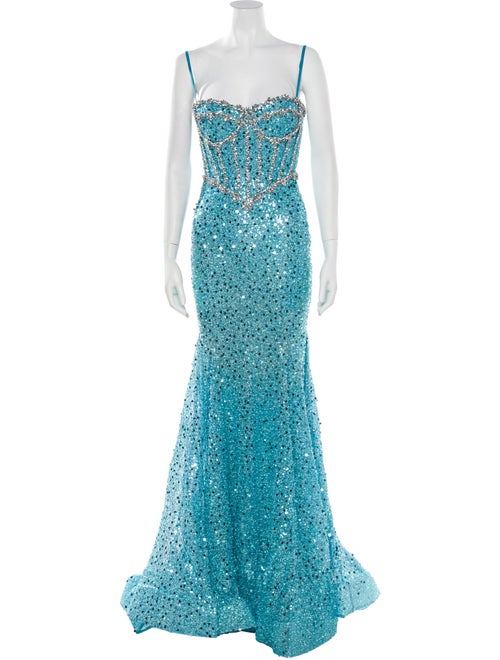 Portia & Scarlett Square Neckline Long Dress