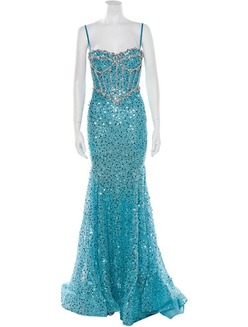 Portia & Scarlett Square Neckline Long Dress