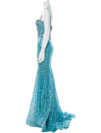 Portia & Scarlett Square Neckline Long Dress