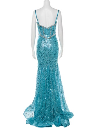 Portia & Scarlett Square Neckline Long Dress