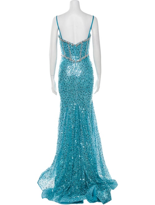 Portia & Scarlett Square Neckline Long Dress