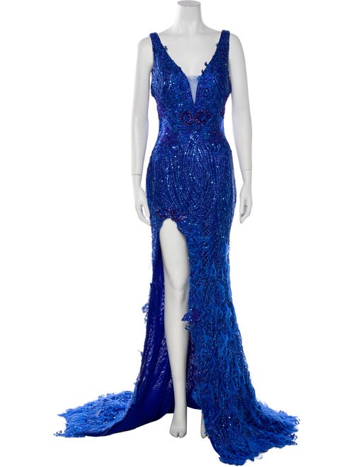 Portia & Scarlett Lace Pattern Long Dress