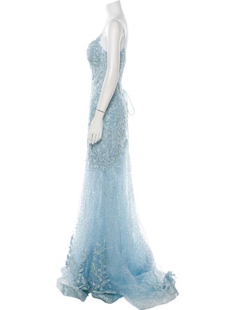 Portia & Scarlett Lace Pattern Long Dress