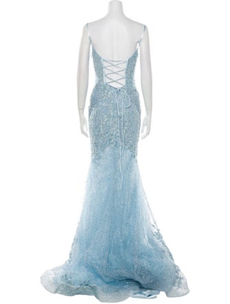 Portia & Scarlett Lace Pattern Long Dress