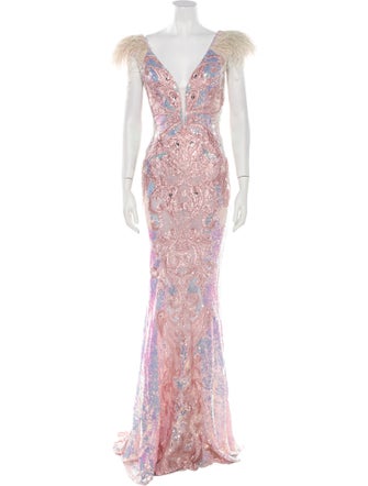 Portia & Scarlett Patterned Long Dress