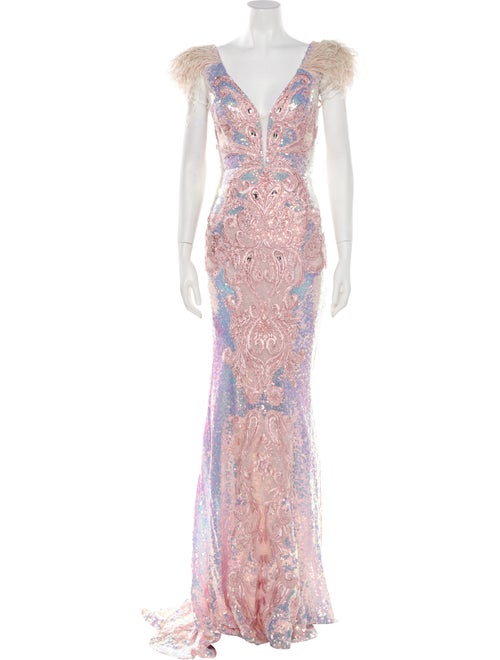 Portia & Scarlett Lace Pattern Long Dress