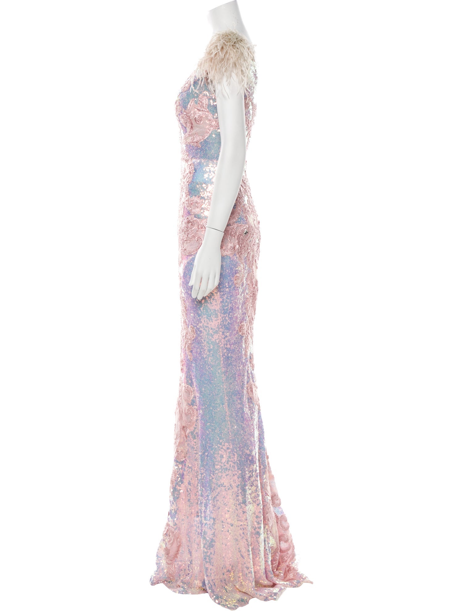 Portia & Scarlett Lace Pattern Long Dress