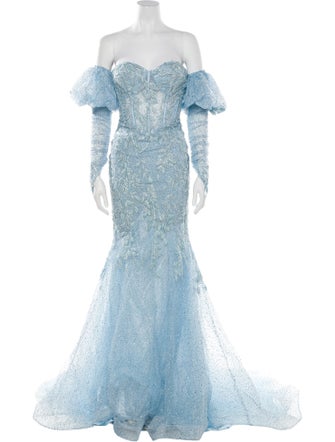 Portia & Scarlett Lace Pattern Long Dress