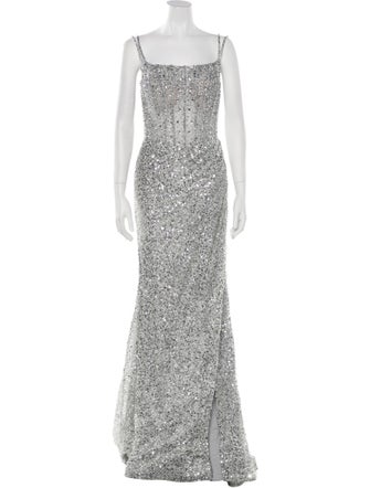 Portia & Scarlett Square Neckline Long Dress