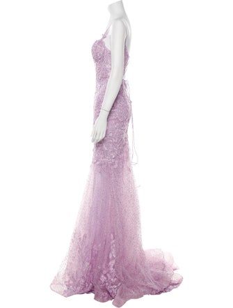 Portia & Scarlett Lace Pattern Long Dress