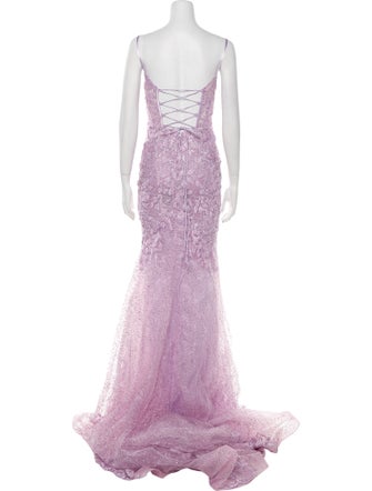 Portia & Scarlett Lace Pattern Long Dress