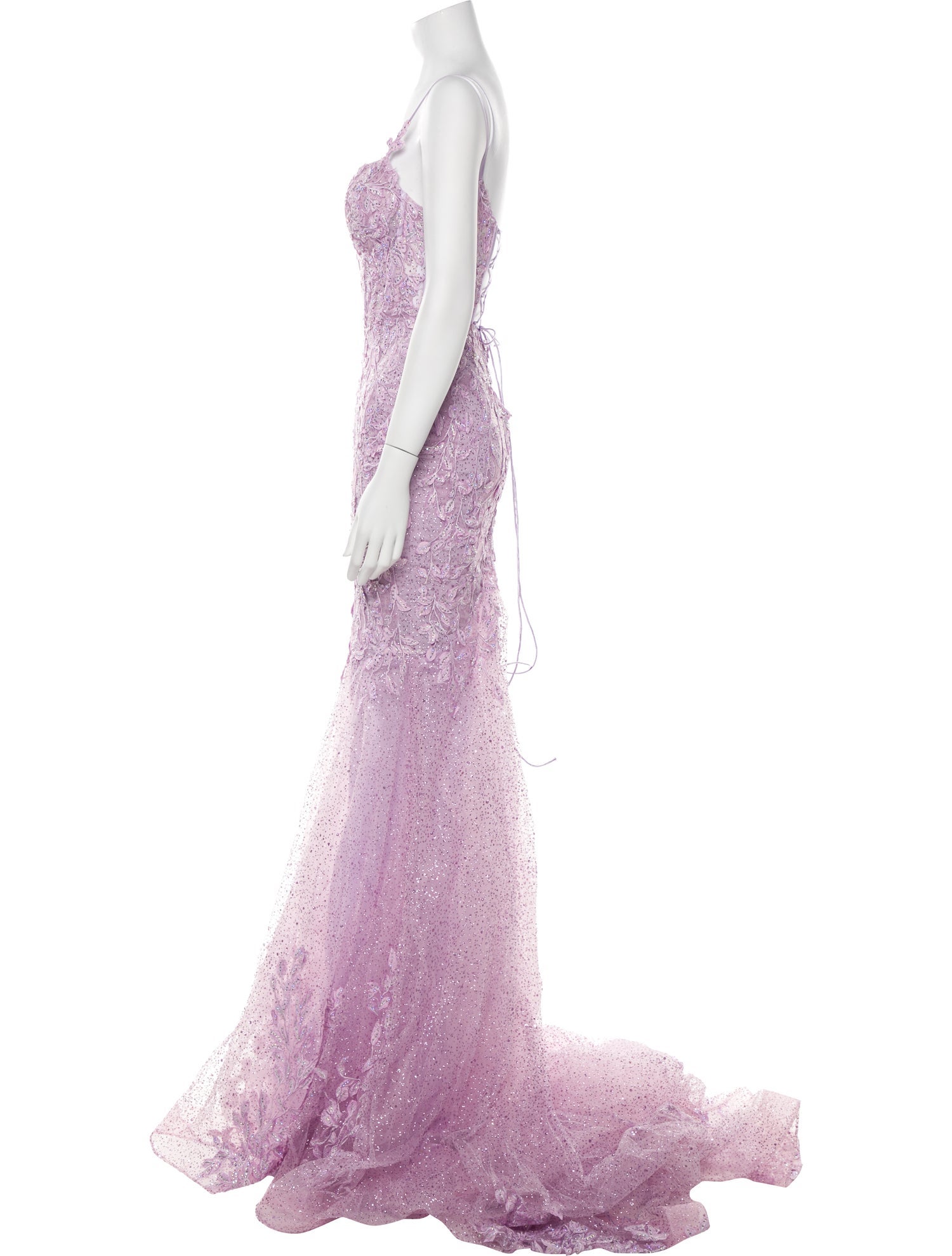 Portia & Scarlett Lace Pattern Long Dress