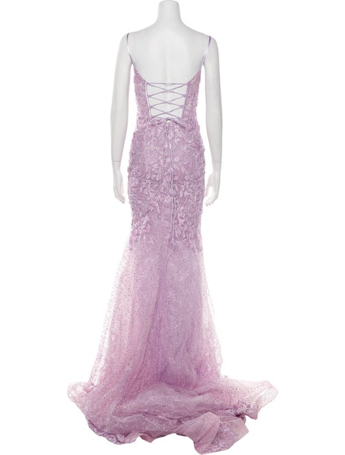 Portia & Scarlett Lace Pattern Long Dress