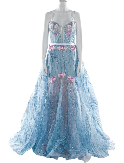 Portia & Scarlett Paisley Print Long Dress