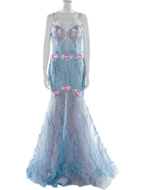 Portia & Scarlett Paisley Print Long Dress