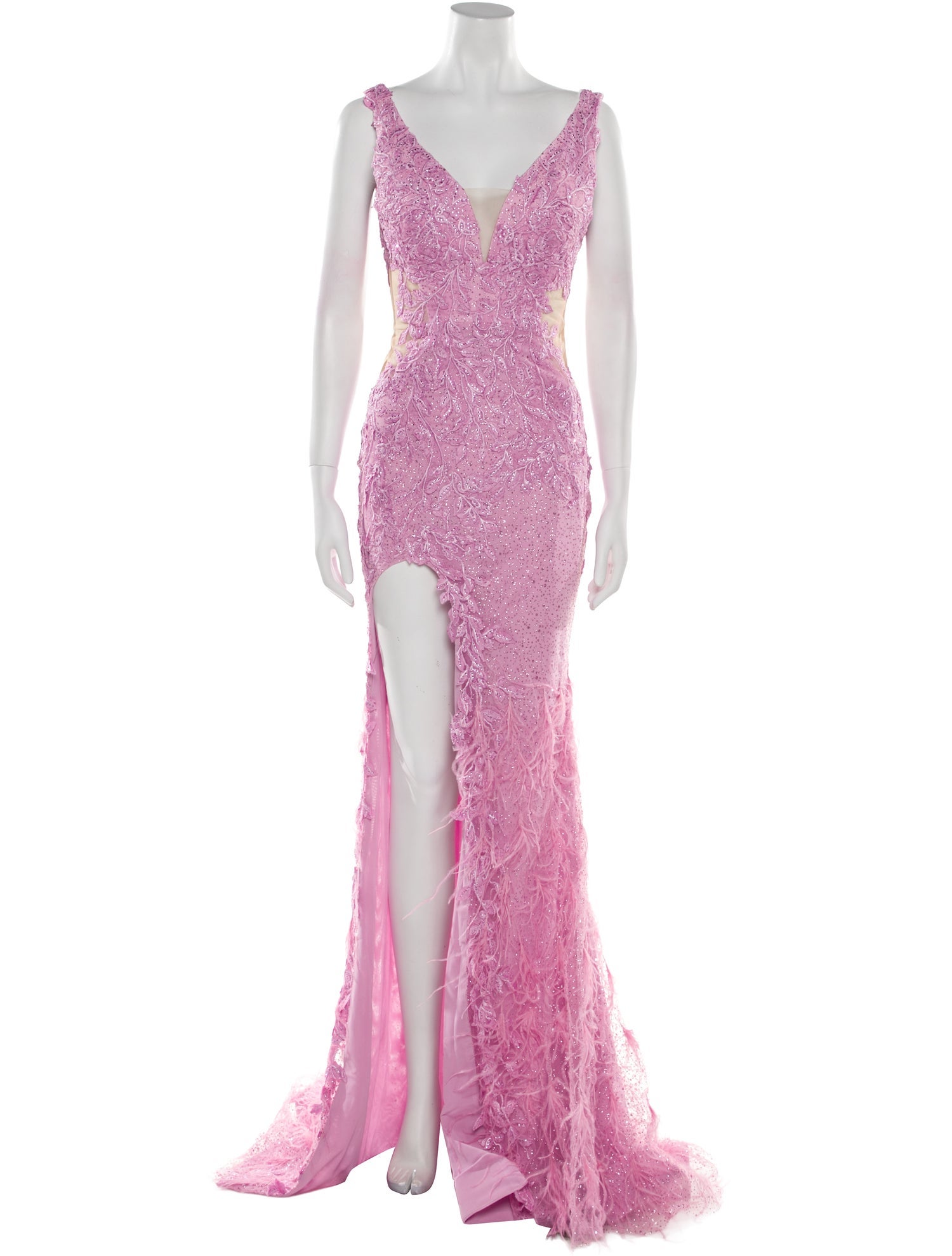 Portia & Scarlett Lace Pattern Long Dress