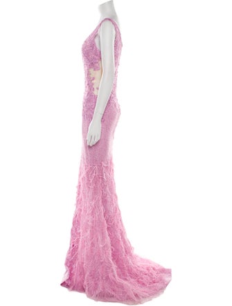 Portia & Scarlett Lace Pattern Long Dress