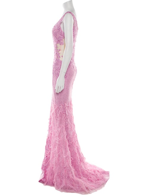 Portia & Scarlett Lace Pattern Long Dress