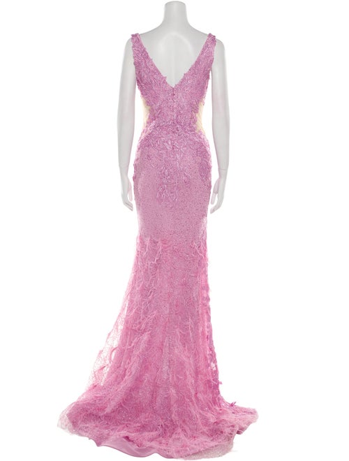 Portia & Scarlett Lace Pattern Long Dress