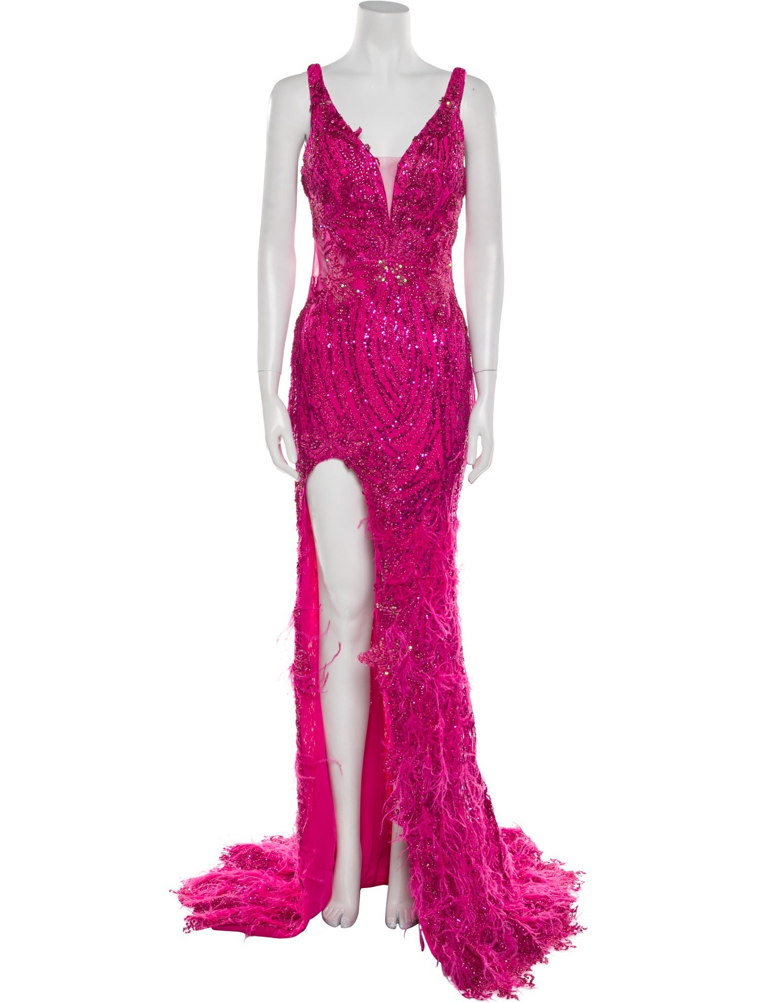 Portia & Scarlett Lace Pattern Long Dress