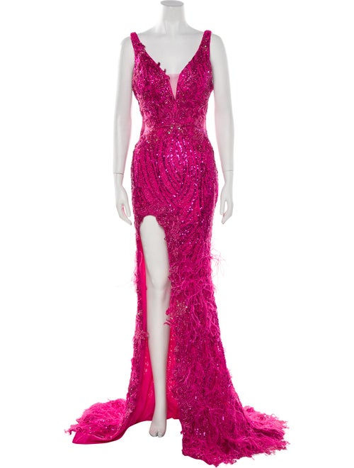 Portia & Scarlett Lace Pattern Long Dress