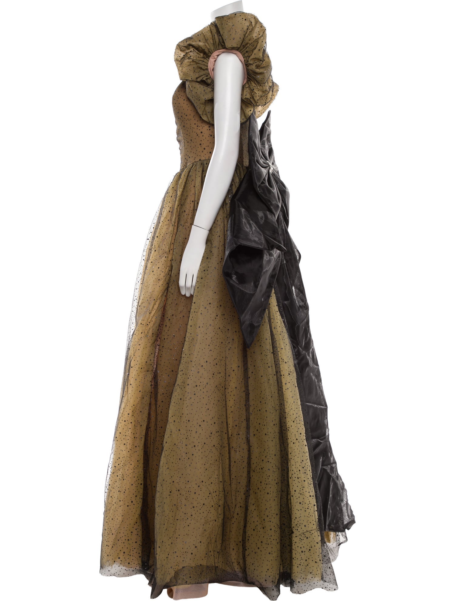 Portia & Scarlett Polka Dot Print Long Dress