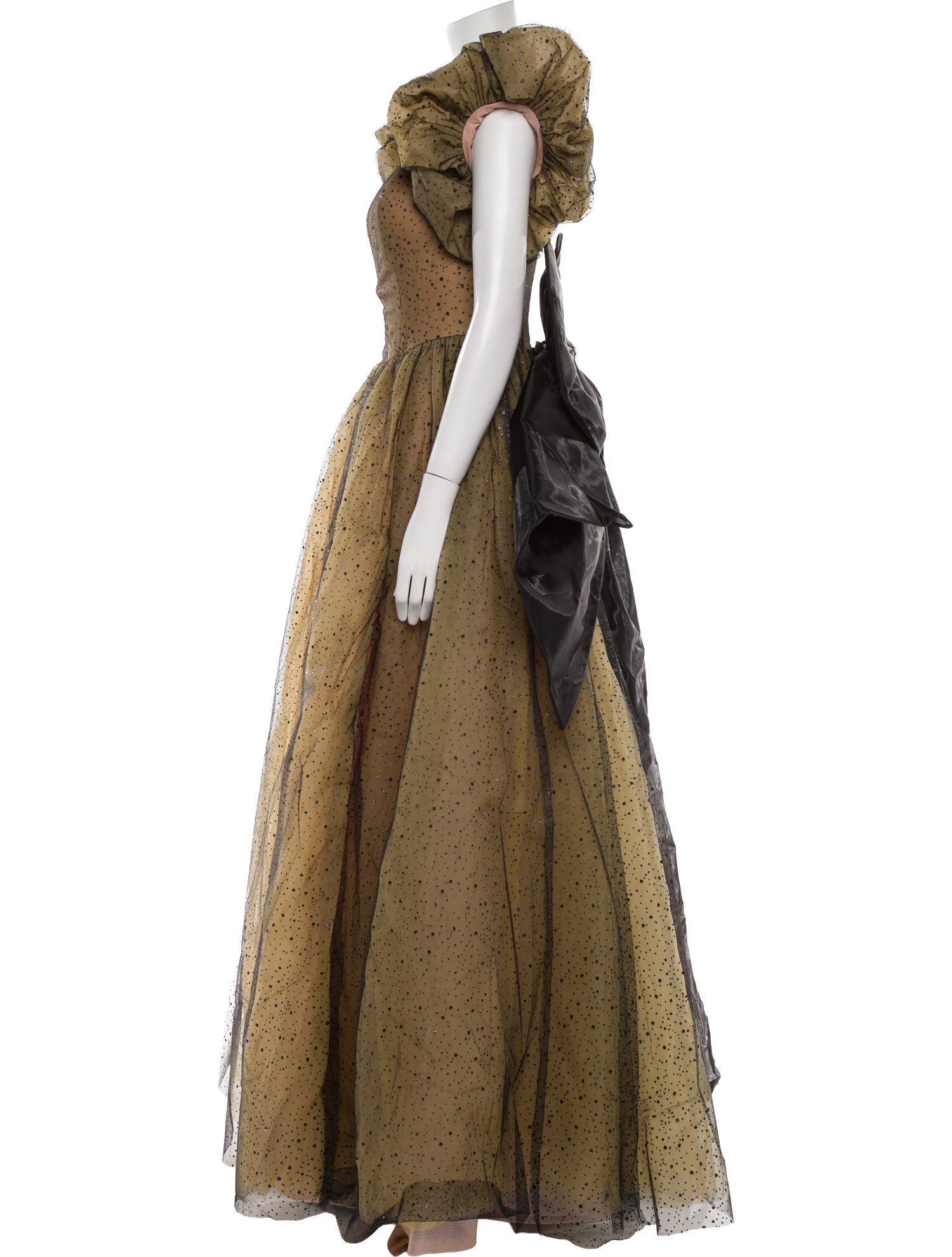 Portia & Scarlett Polka Dot Print Long Dress