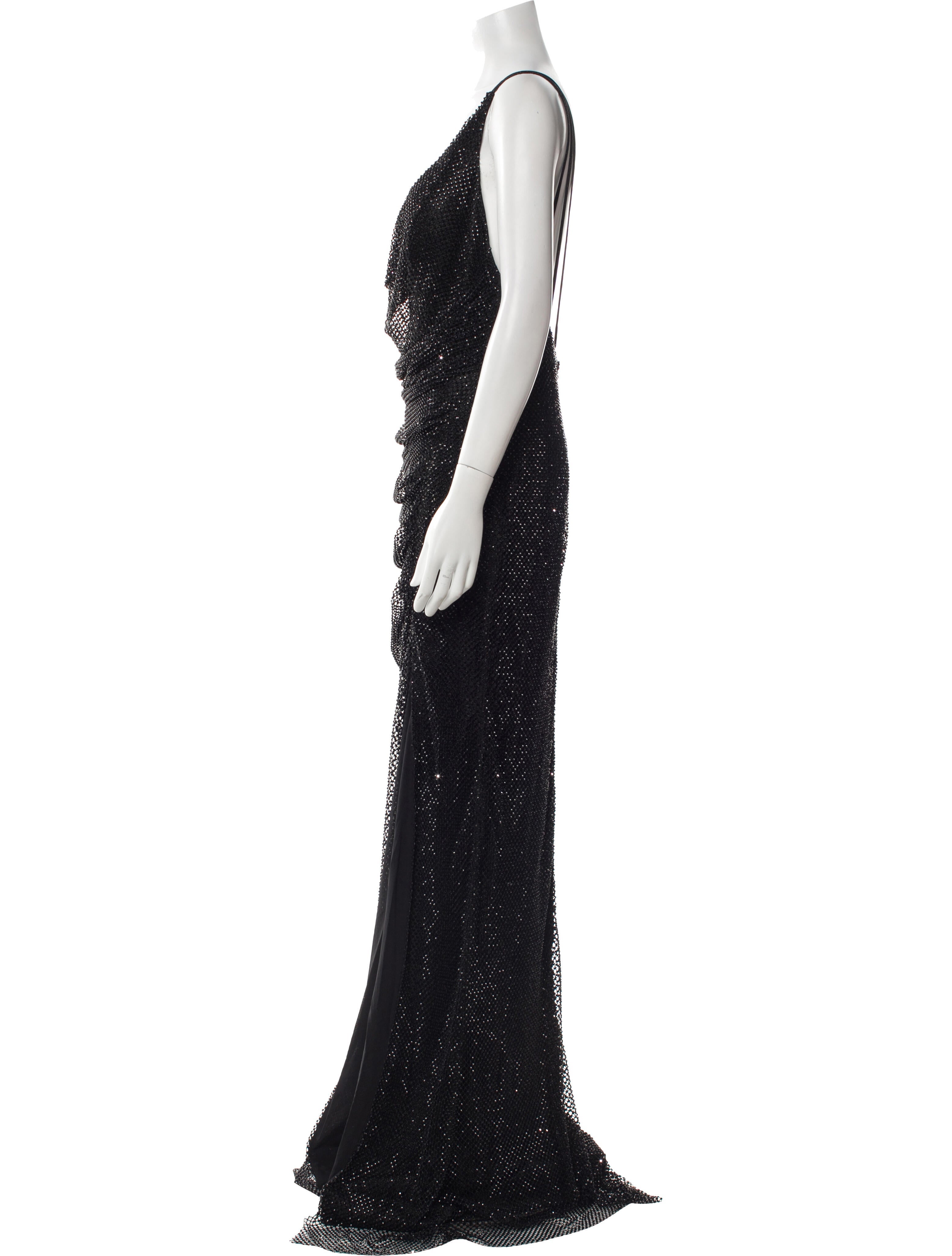 Portia & Scarlett Plunge Neckline Long Dress w/ Tags