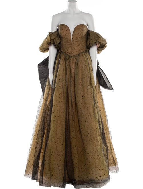 Portia & Scarlett Lace Pattern Long Dress