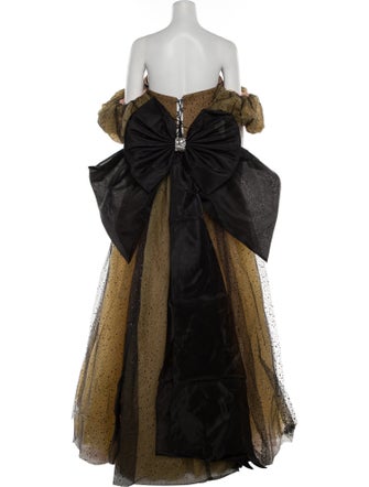 Portia & Scarlett Lace Pattern Long Dress