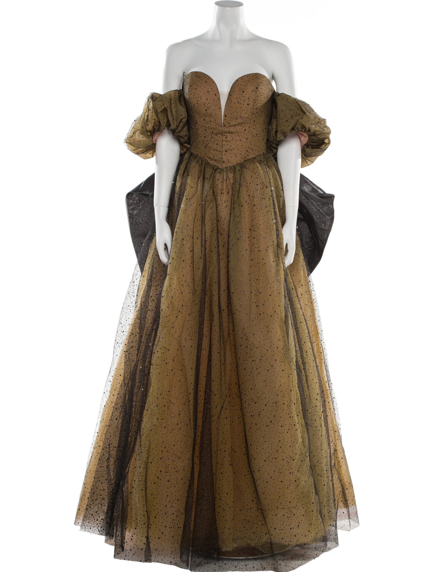 Portia & Scarlett Polka Dot Print Long Dress