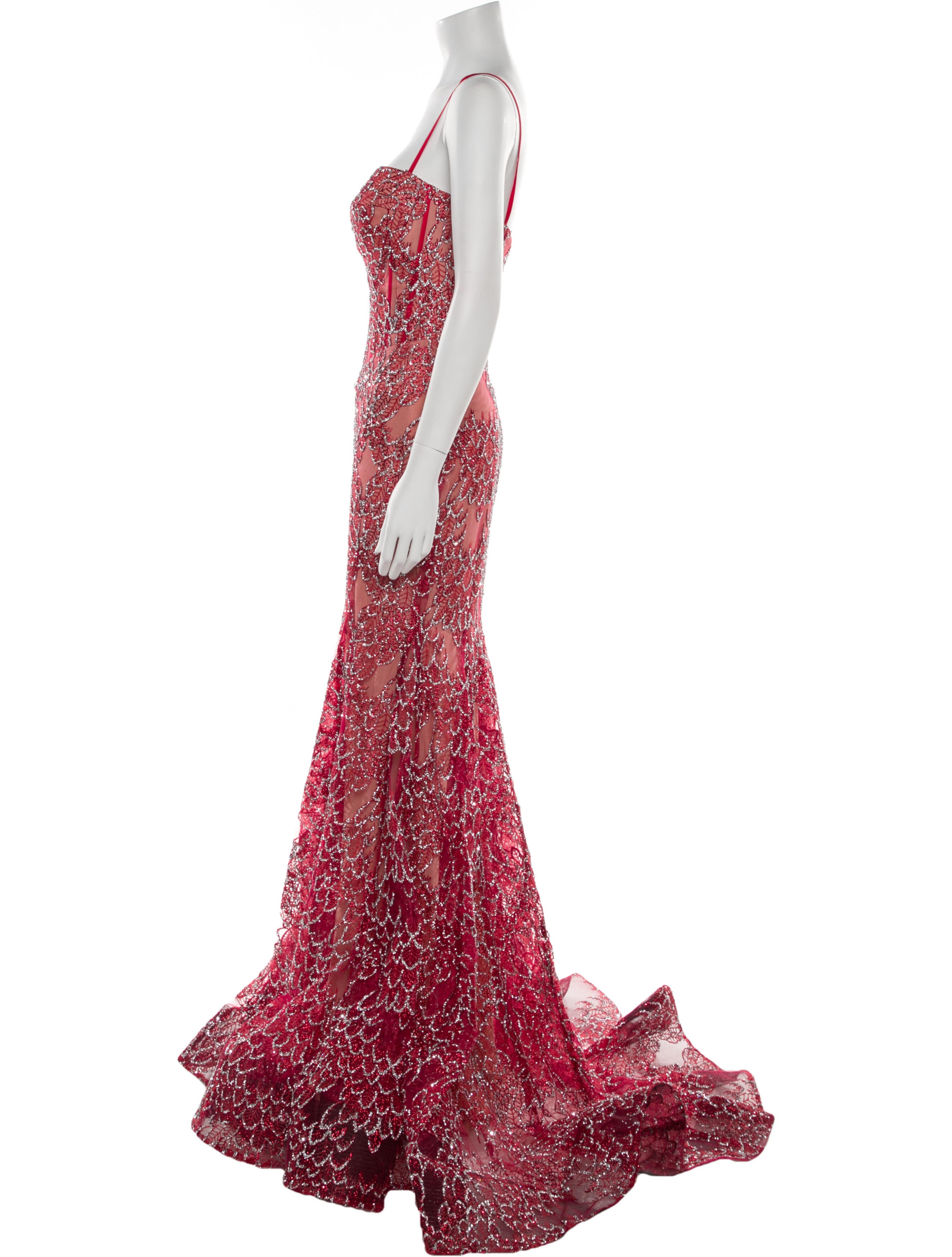 Portia & Scarlett Lace Pattern Long Dress