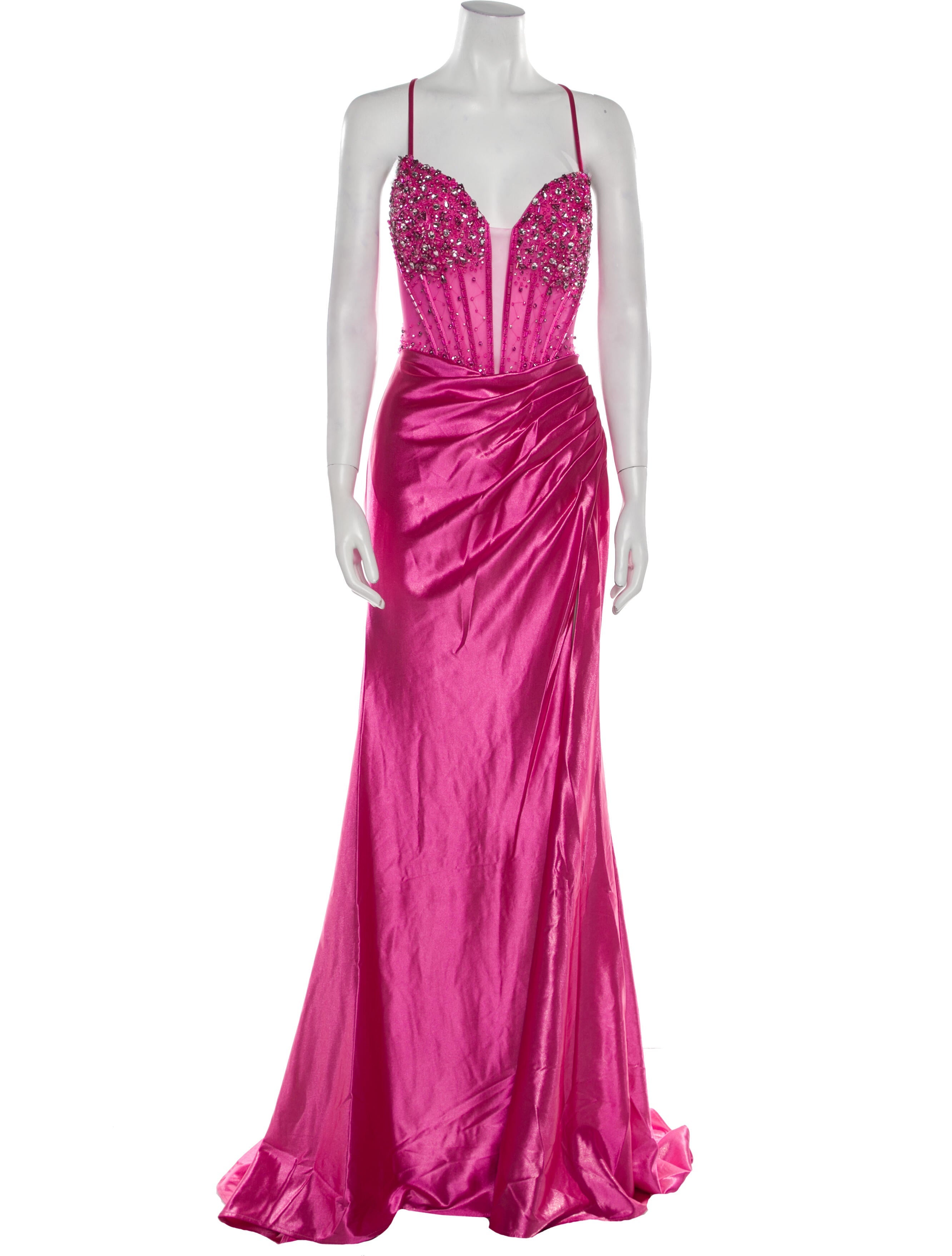 strapless open back dress Portia And Scarlett 21207 Prom Long Formal Dress main image 0